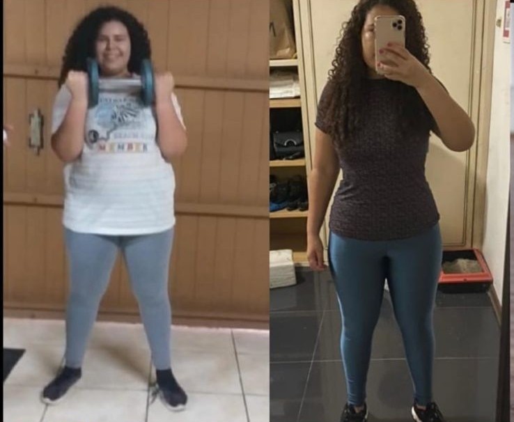 Antes e depois aluno 2